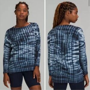 lululemon athletica Blue Crew Neck Sweater